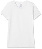 Fruit of the Loom Mädchen T-Shirt Valueweight, 5-er pack, Weiß, Gr....