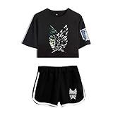 JFLY 2021 Attack On Titan Zweiteiler Damen Mädchen Neuankömmling...