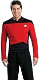 Deluxe Star Trek The next Generation Kostüm Uniform rot rote...
