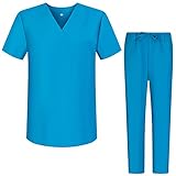 MISEMIYA - Unisex-Schrubb-Set - Medizinische Uniform mit Oberteil und...