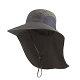 KOOLSOLY Sonnenhut Herren Damen, UV-Schutz Safari Boonie Hut mit...