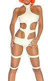 Forplay Damen Futuristisches Element Strappy Stretchy Kostüm Bodysuit...