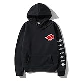 Hapyshop Anime Hoodie, Naruto Hoodie, Akatsuki Cloud Pullover Hoodie,...