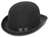 EOZY Herren Damen Melone Bowler Hut Herbst Reiterhut Filzhut...