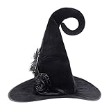 Mobestech Halloween Spitzse Hexenhut Ecke Hexenhut Schwarze Hexenhut...