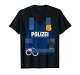 Polizei Police Uniform Sheriff Karneval Kostüm Kinder Lustig T-Shirt