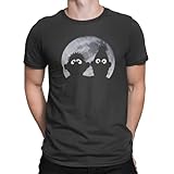 Sesamstrasse Ernie & Bert Herren T-Shirt Schwarz, Gr: XL