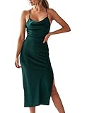 SOMTHRON Abendkleid Damen ärmellose Partykleid Rückenfrei...