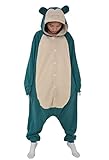 SIYUE Relaxo Kostüm Snorlax Onesie Jumpsuit Tier Relax Kostuem Damen...