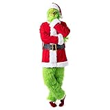 Grinch Weihnachtskostüm Lustiges Verkleidung Erwachsene inklusive...