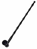 Eloxierte Aluminiumpfeife Black Leaf - Länge 25 cm Head&Nature Smoke...