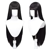 Liamiona Jabami Yumeko Anime Cosplay Lange Schwarze Gerade Perücke...