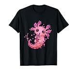 Axolotl Shirt Süß Rosa Plüsch Salamander Boba Tea Girls T-Shirt