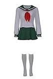 Bilicos Anime Kagome Higurashi Schuluniformrock Skirt Outfit Halloween...