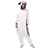 Katara 1744 (30+ Designs) Igel-Kostüm grau, Unisex Onesie/...