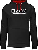 Pullover Herren Frauen Hoodie Kontrast zweifarbig - Nerd Geschenke -...