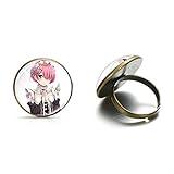 Fashion Anime Re: Zero Cosplay Ring Schmuck Ram Rem Emilia Cute...