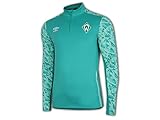 UMBRO Werder Bremen Half Zip Training Top grün SVW Jersey Werder Fan...