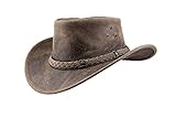 Black Jungle ARAMAC Lederhut Cowboyhut Australienhut Hut Charcoal L
