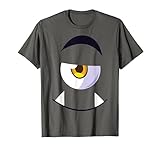 Gruseliges Monster Auge Gesicht Halloween Kostüm Kinder T-Shirt