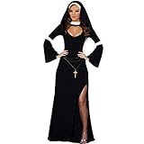 Retro Hot Sexy Halloween Karneval Cosplay Missionar Kostüm Erwachsene...