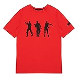 Fortnite Dance Moves T Shirt, Kinder, Rot, Offizielle Handelsware
