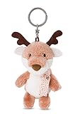 NICI 48301 Schlüsselanhänger Rentier Jonte 10cm Green, BRAUN