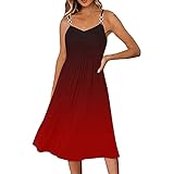 Kleider Damen Damen-Sommerkleid mit Blumenmuster,...