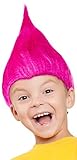 Troll Perücke für Kinder Mädchen & Jungen in pink, türkis und...