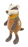 SIGIKID 39706 Kuscheltier Dachs Green, Stofftier aus Bio-Baumwolle mit...