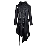 Feynman Herren Vintage Frack Steampunk Gothic Jacke Viktorianischen...