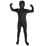 Morphsuits Schwarzer Ganzkörperanzug für Kinder, Lustiges...