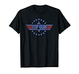 Top Gun Klassisches Sterne Kreis Logo T-Shirt
