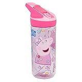 bunchy Premium Tritan Premium Flasche - Peppa Wutz Trinkflasche mit...