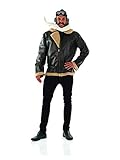 Fun Shack Pilot Kostüm Herren, Jetpilot Kostüm herren, Kampfjet...