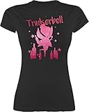 Shirt Damen - Karneval & Fasching - Trinkerbell mit Flaschen - Saufen...