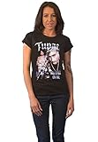 2Pac Tupac T Shirt All Eyez on Me Logo Nue offiziell Damen Schwarz S
