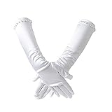 Ever Fairy Mädchen klassisch weiß Hochzeitskleid Perlstickerei...