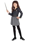 Harry Potter Mädchen Kostüm Kleid Hermione Schwarz 140