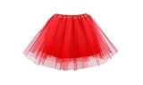 Ancokig Damen Tütü Rock Minirock 4 Lagen Petticoat Tanzkleid...