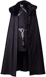 Cosplay Kostüm Schwarzer Mantel Game of Thrones Jon Snow Kostüm...