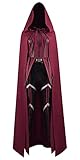 Damen Wanda Maximoff Kostüm Rote Overalls Set Herren Vision Kostüm...