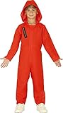 FIESTAS GUIRCA Rotes Sträfling Kostüm Kinder, Bankräuber Kostüm...