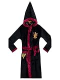 Harry Potter Jungen Gryffindor Bademantel Schwarz 146 cm, 10-11 Jahre