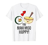Lustig Sushi Maki Japanisches Essen Spruch Wasabi Soja T-Shirt