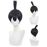 wxypreey Aki Cosplay Perücke Kurze Schwarze Perücke Halloween...