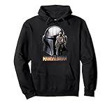 Star Wars The Mandalorian Helmet Portrait Mashup Pullover Hoodie