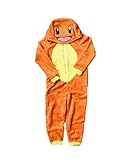 Pokemon Jungen Einteiler mit Kapuze, Pikachu oder Charmander, Alter...