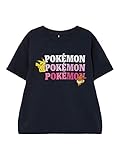 NAME IT Girl's NKFNATALY Pokemon SS Loose TOP NOOS BFU T-Shirt, Dark...