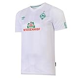 UMBRO SV Werder Bremen Trikot Away 2019/2020 Herren weiß/grün, L...